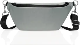 ~ SLING Faraday Bag ~ Data Security Cross-Body for Executive Travel ~ Tracking/Hacking Defense ~ Crystal Faraday Sleeve ~ Silver