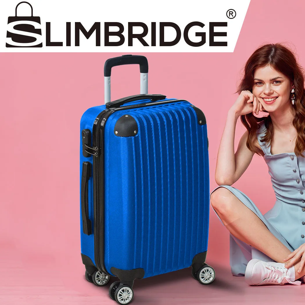 24" Cabin Luggage Suitcase Code Lock Hard Shell Travel Case Carry On Bag Trolley