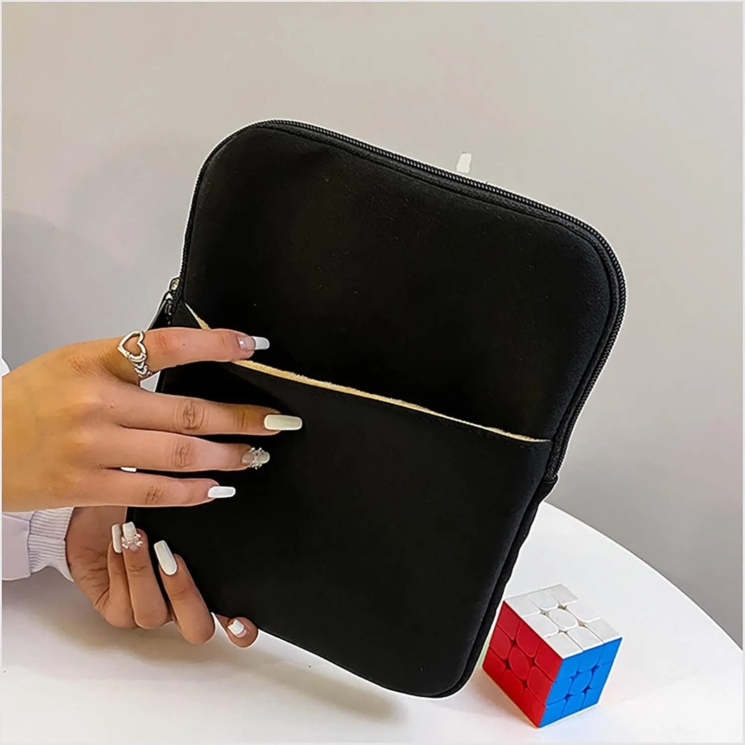 9-11 Inch Tablet Sleeve Case for iPad Pro 11 iPad Bag New iPad Air 4 10.2-inch Protective Bag Cute Design iPad Pouch Carrying Case with Pocket