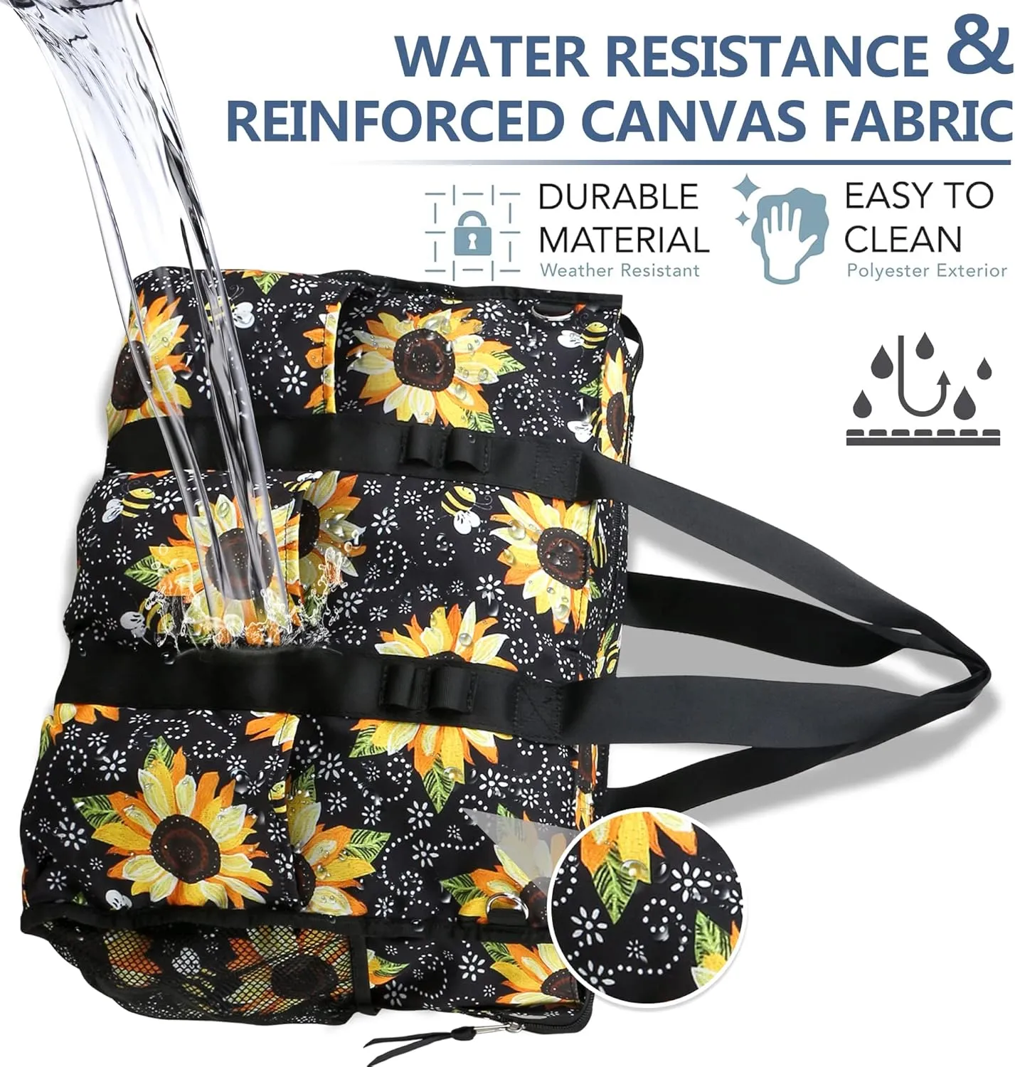 ABAMERICA Nurse Bags for Work Nursing Bag Multiple Pockets Waterproof Organizing Zip Top Clinical Bag for Nursing Students