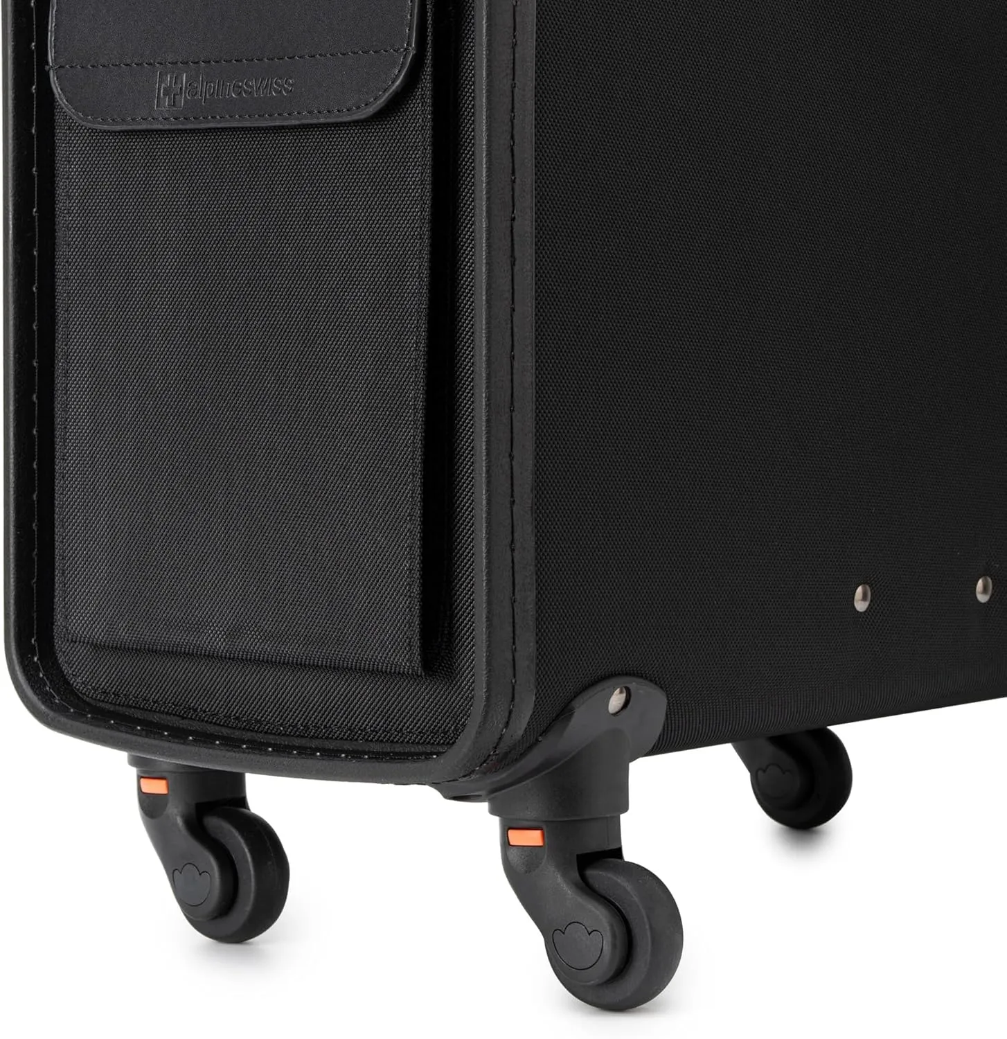 Alpine Swiss Wheeled Briefcase | Rolling Briefcase Locking Telescopic Handle 4 Replaceable Wheels | Pilot Lawyer Litigator Attache Case | 17 Laptop Compartment | Dual Combo Locks | Organizer Pockets