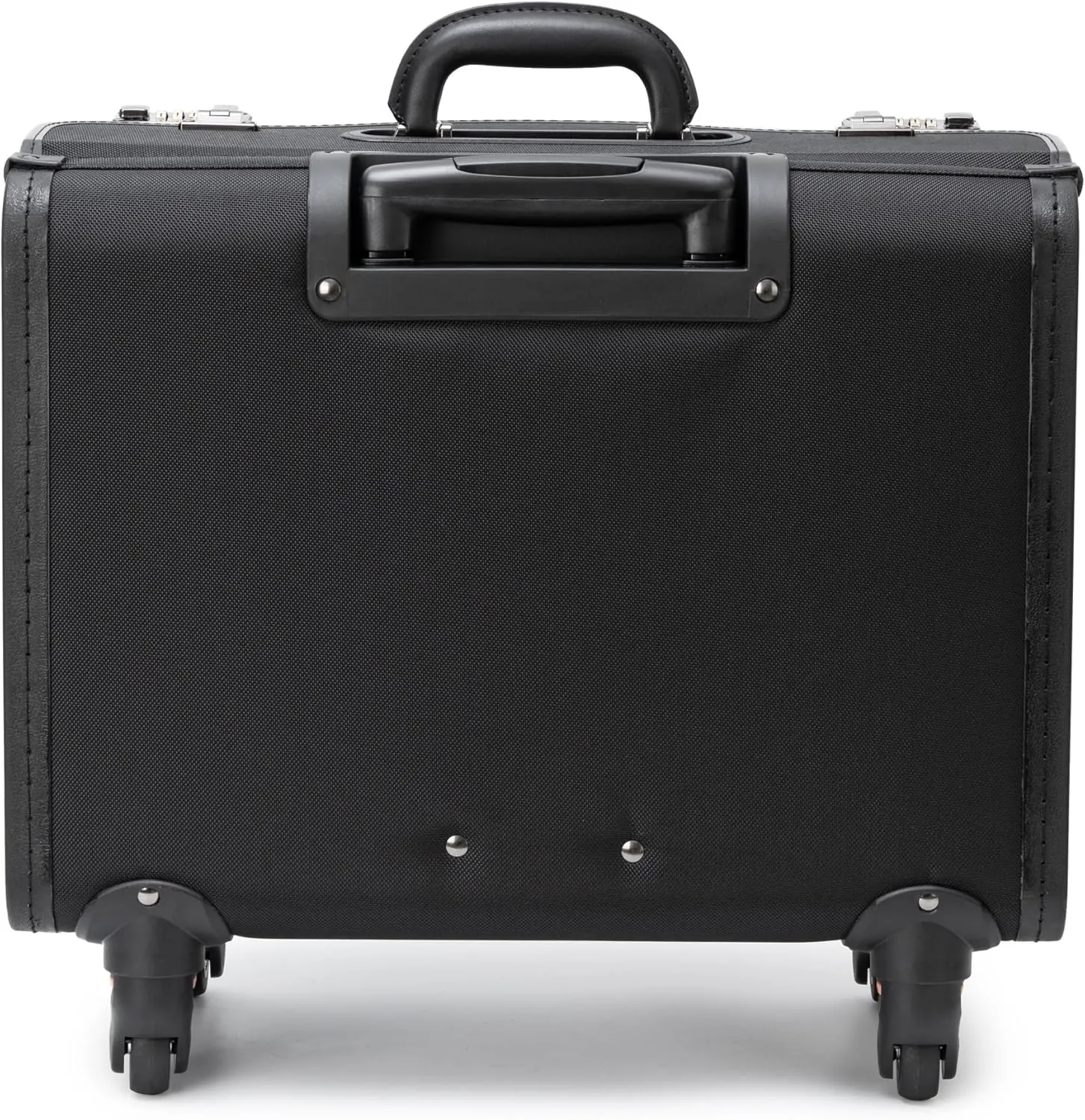 Alpine Swiss Wheeled Briefcase | Rolling Briefcase Locking Telescopic Handle 4 Replaceable Wheels | Pilot Lawyer Litigator Attache Case | 17 Laptop Compartment | Dual Combo Locks | Organizer Pockets