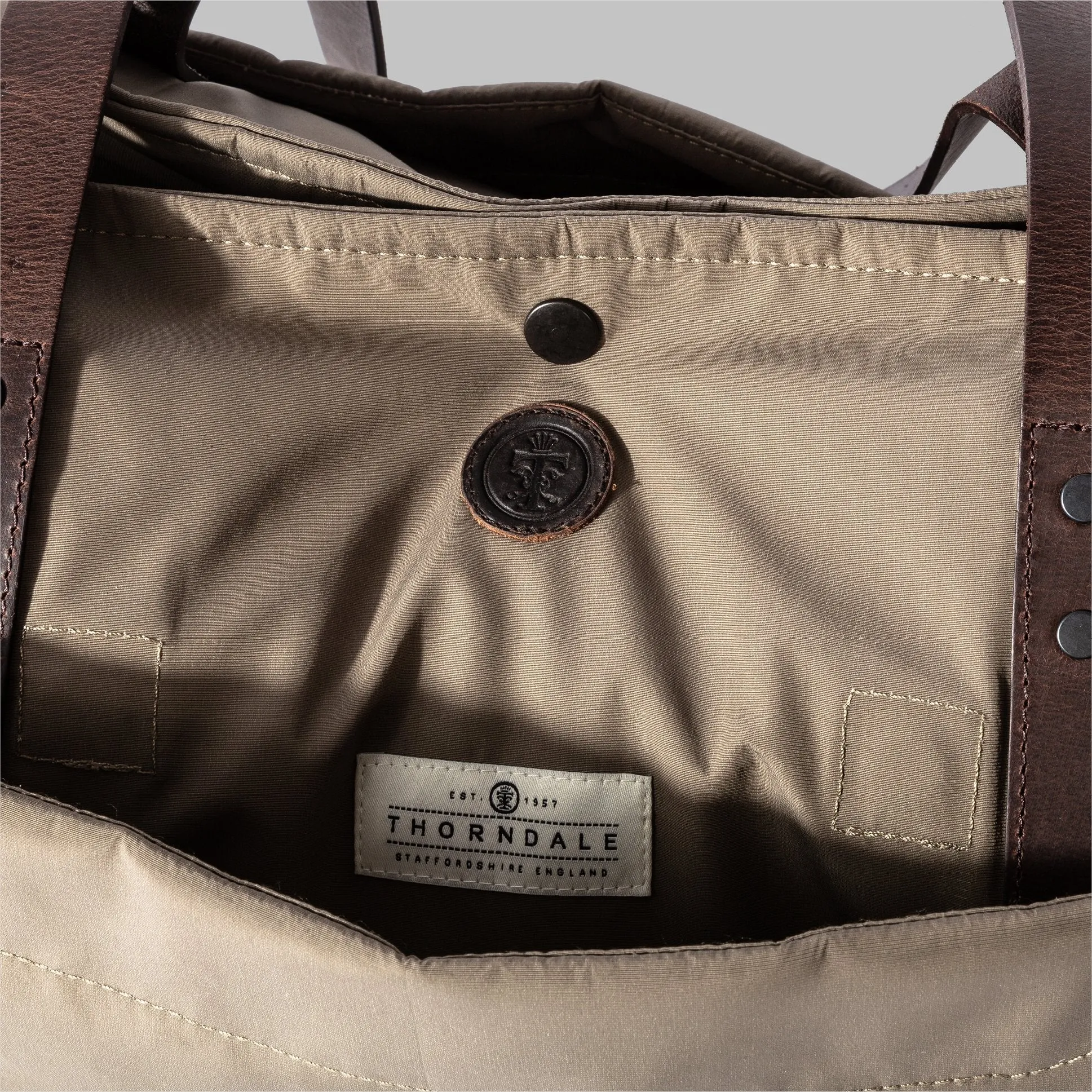 Appdale Large Beige Nylon Tote Bag