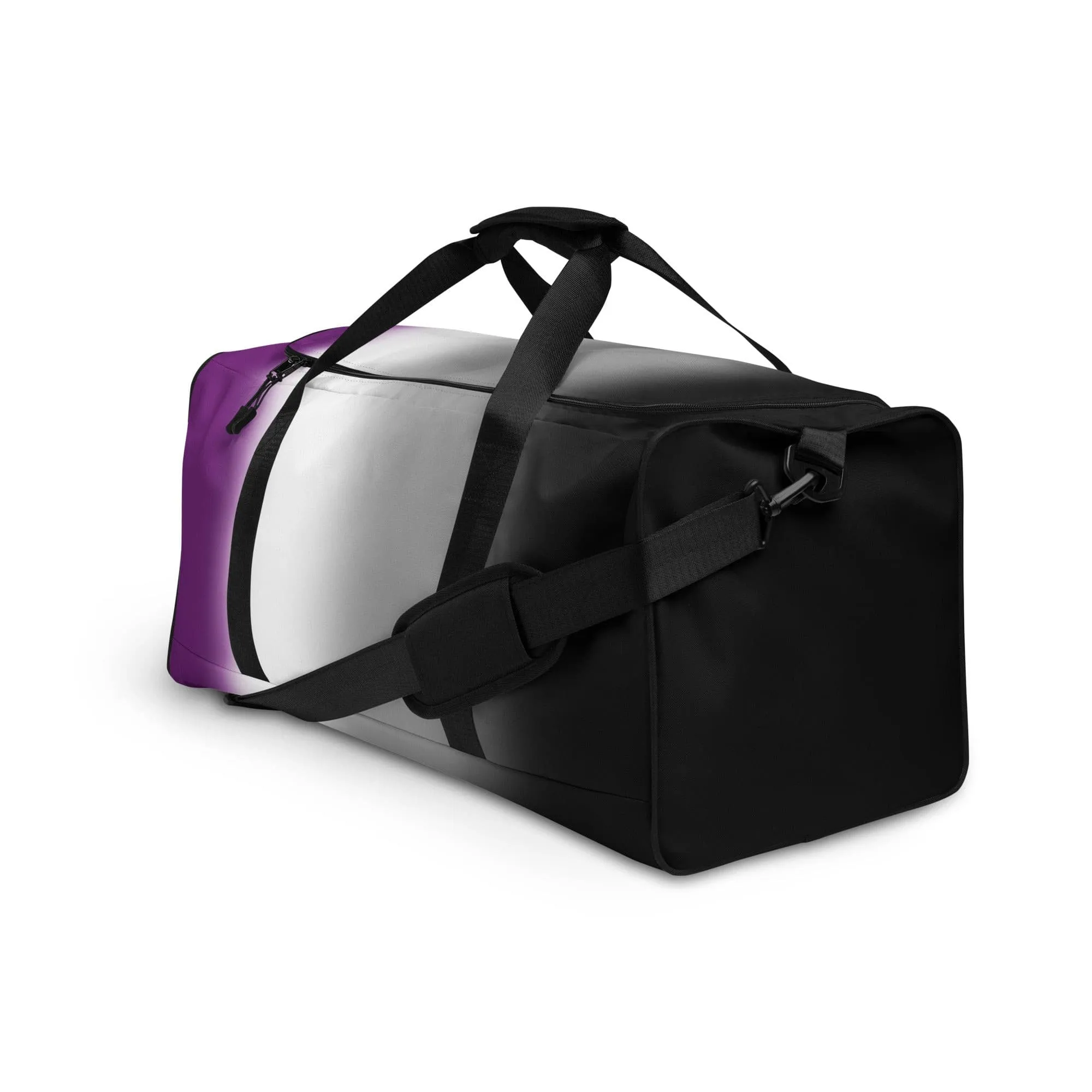 Asexual Ace Pride Weekender Duffel Bag in Ombre