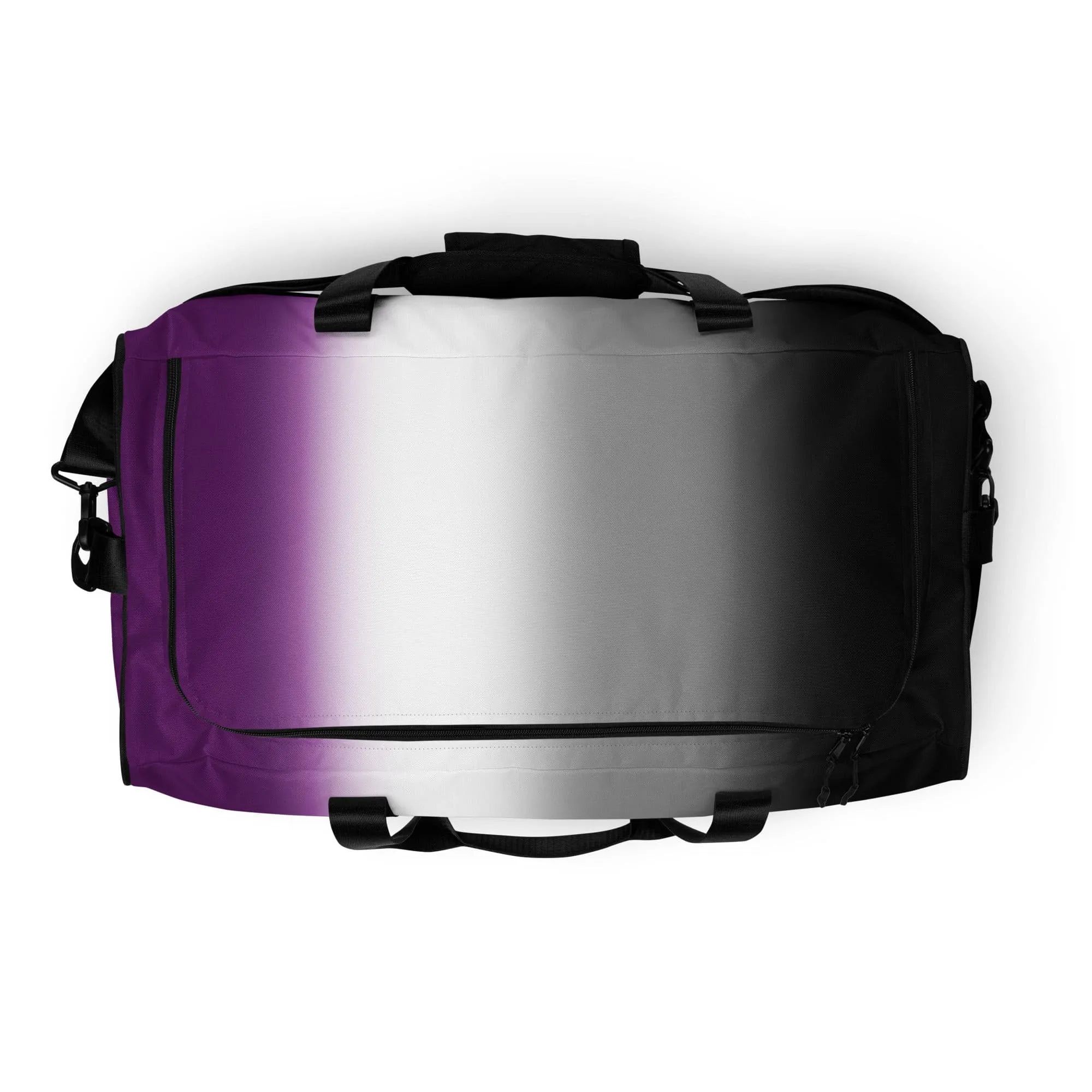 Asexual Ace Pride Weekender Duffel Bag in Ombre