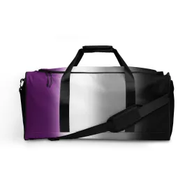 Asexual Ace Pride Weekender Duffel Bag in Ombre