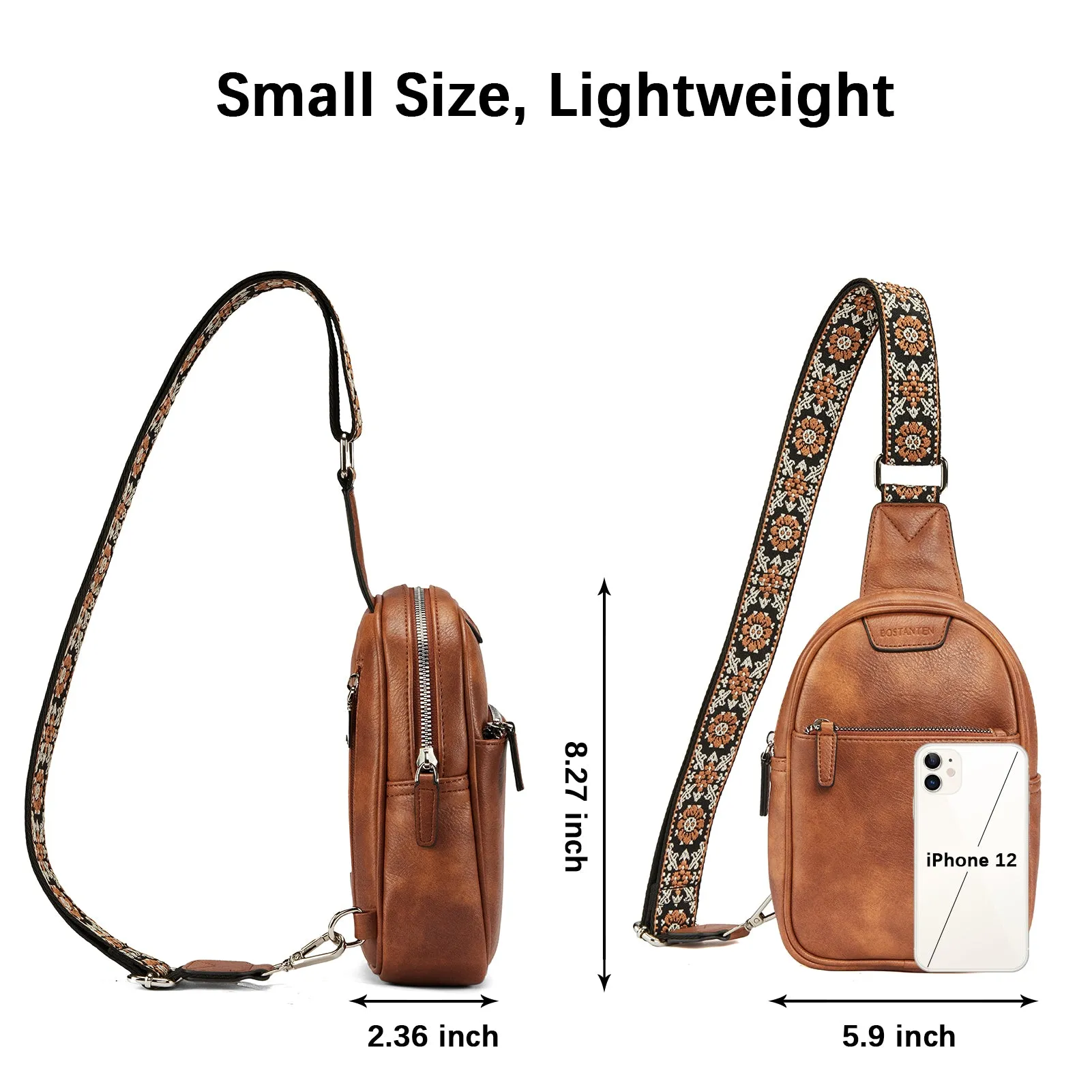 Aurora Anti-Theft Bohemian Shoulder Strap Crossbody Bag