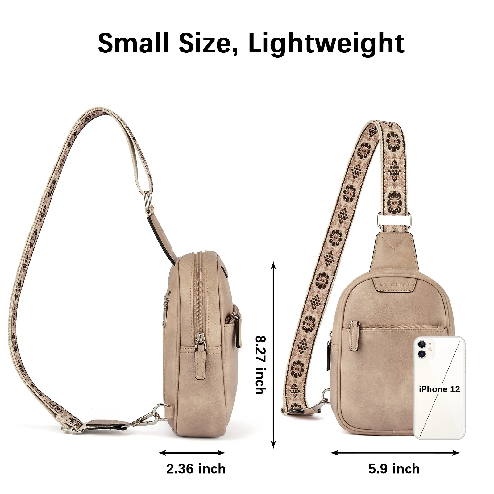 Aurora Anti-Theft Bohemian Shoulder Strap Crossbody Bag