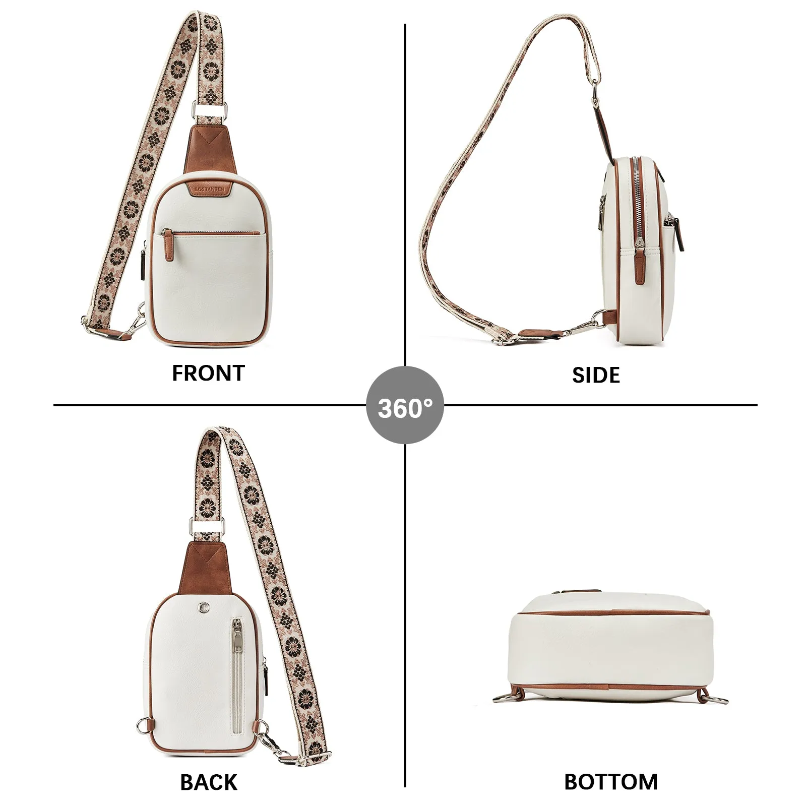 Aurora Anti-Theft Bohemian Shoulder Strap Crossbody Bag