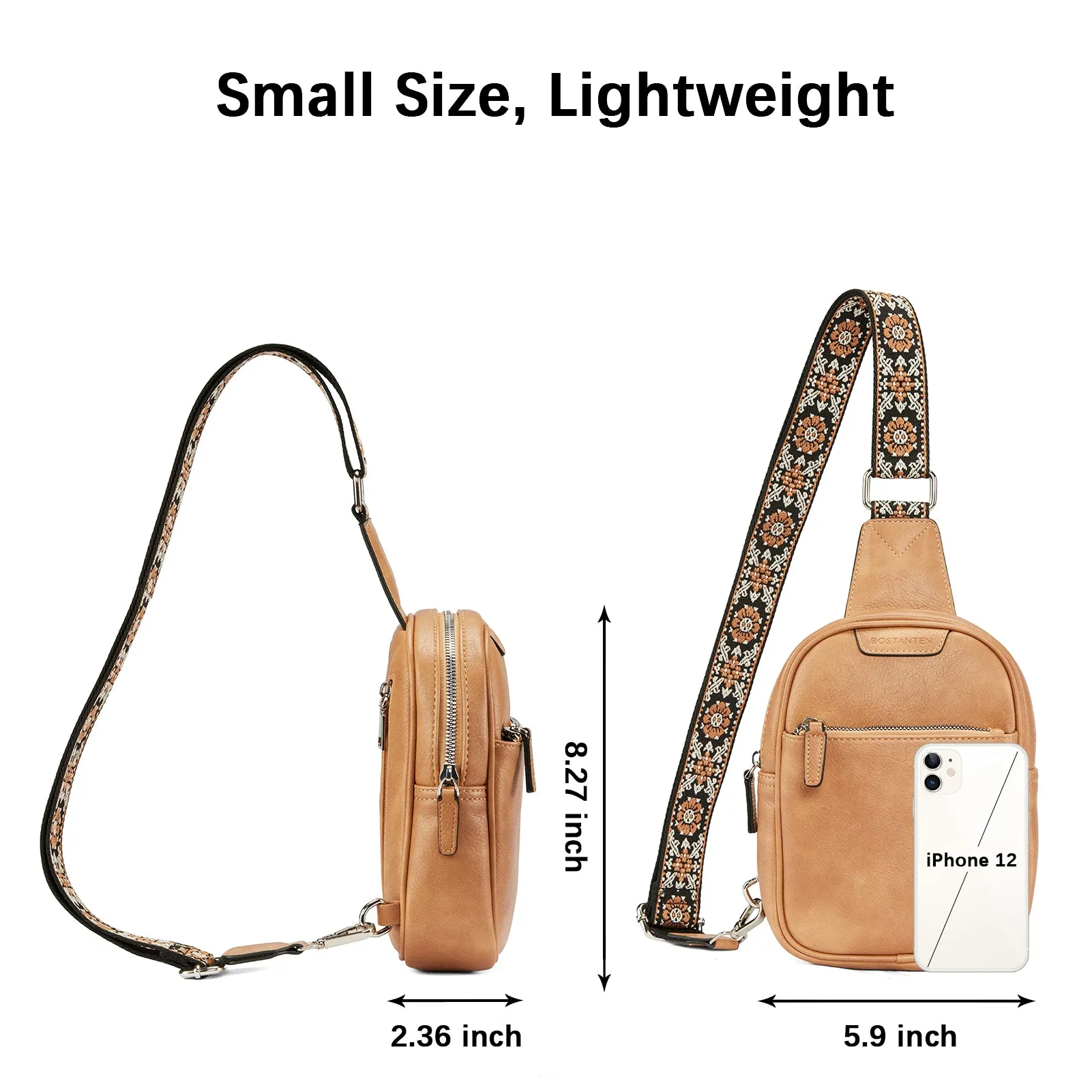Aurora Anti-Theft Bohemian Shoulder Strap Crossbody Bag