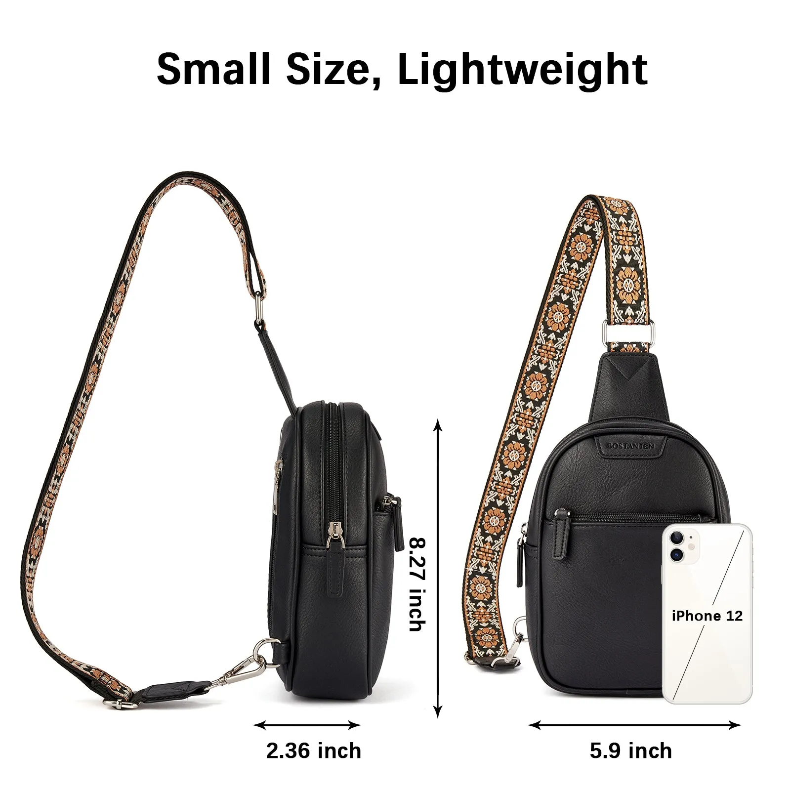 Aurora Anti-Theft Bohemian Shoulder Strap Crossbody Bag