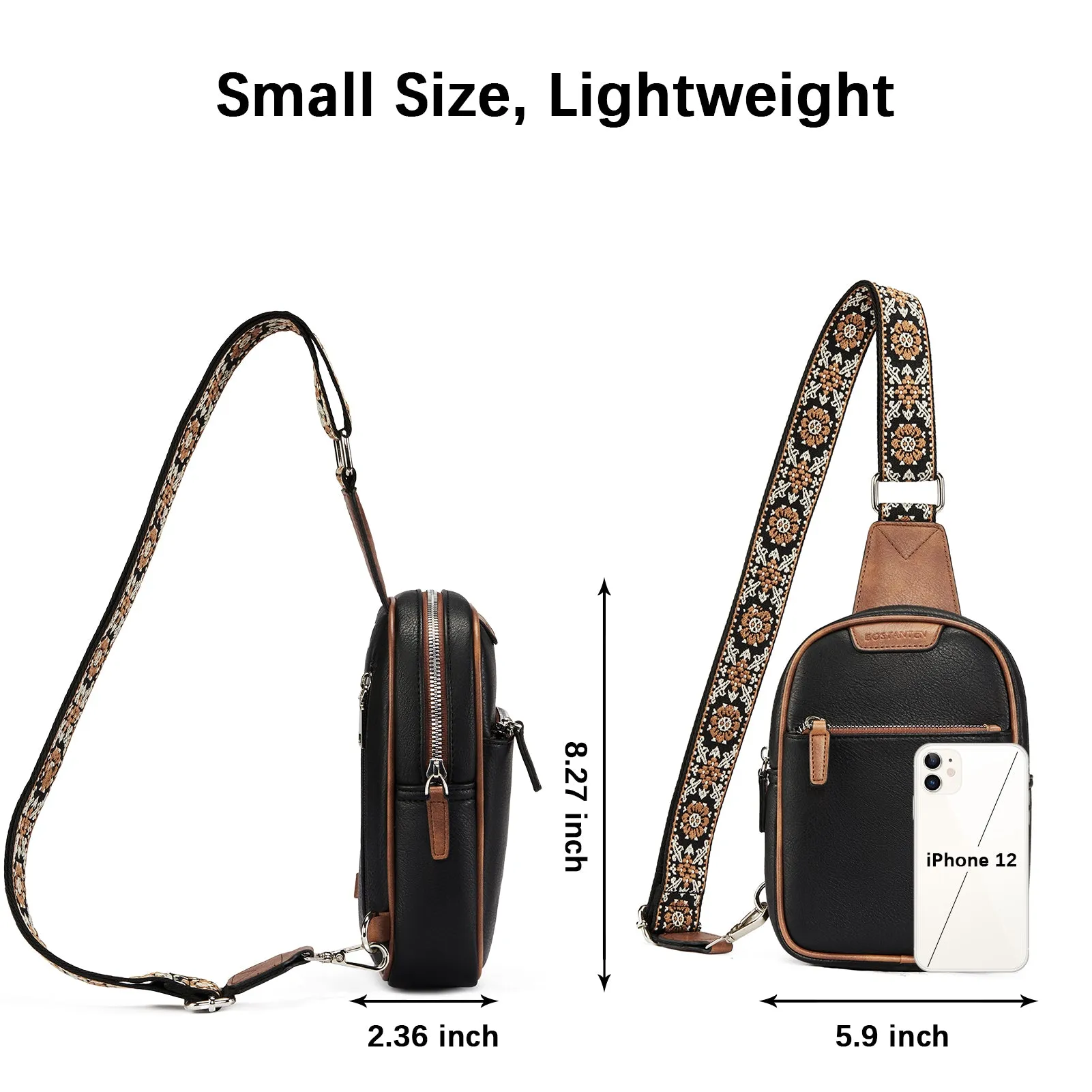 Aurora Anti-Theft Bohemian Shoulder Strap Crossbody Bag