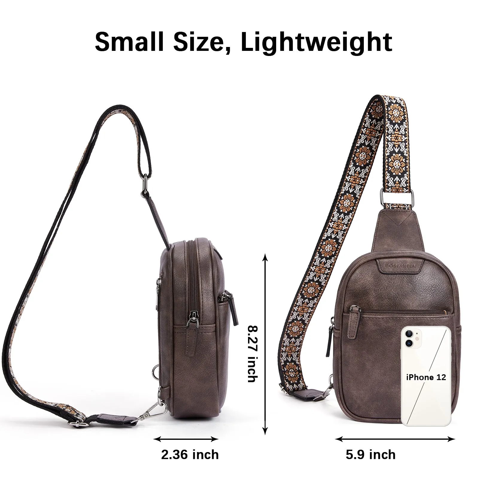 Aurora Anti-Theft Bohemian Shoulder Strap Crossbody Bag