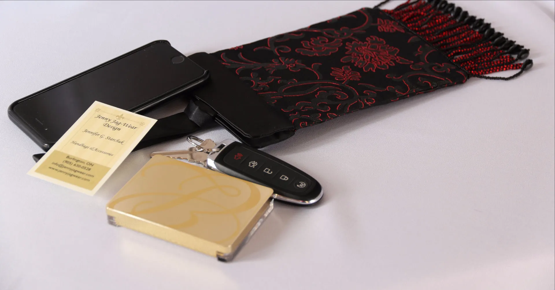 Black and Red Evening Bag