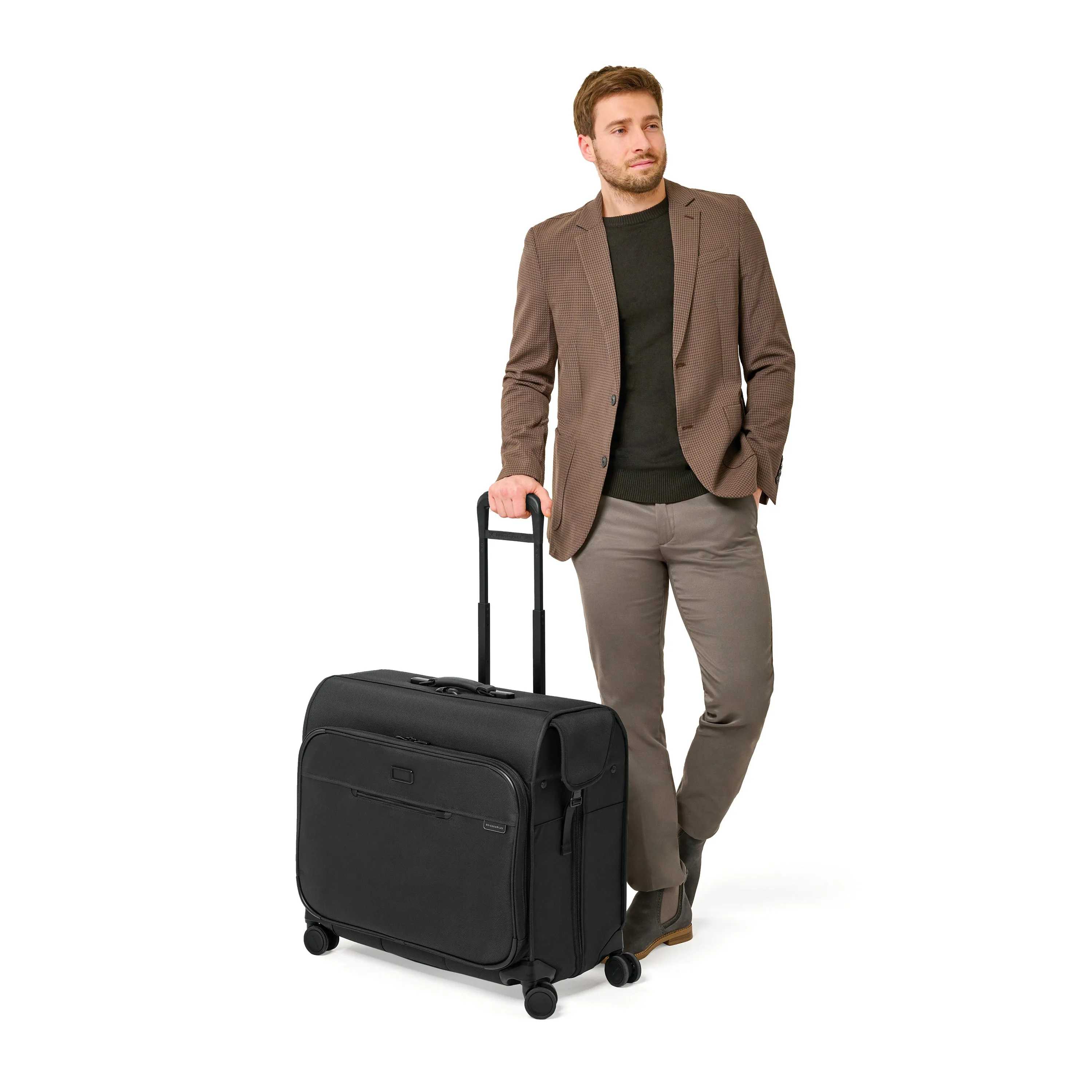 Briggs & Riley Baseline Collection Deluxe Wardrobe Softside Spinner Hangable Garment Bag- BLU177SP