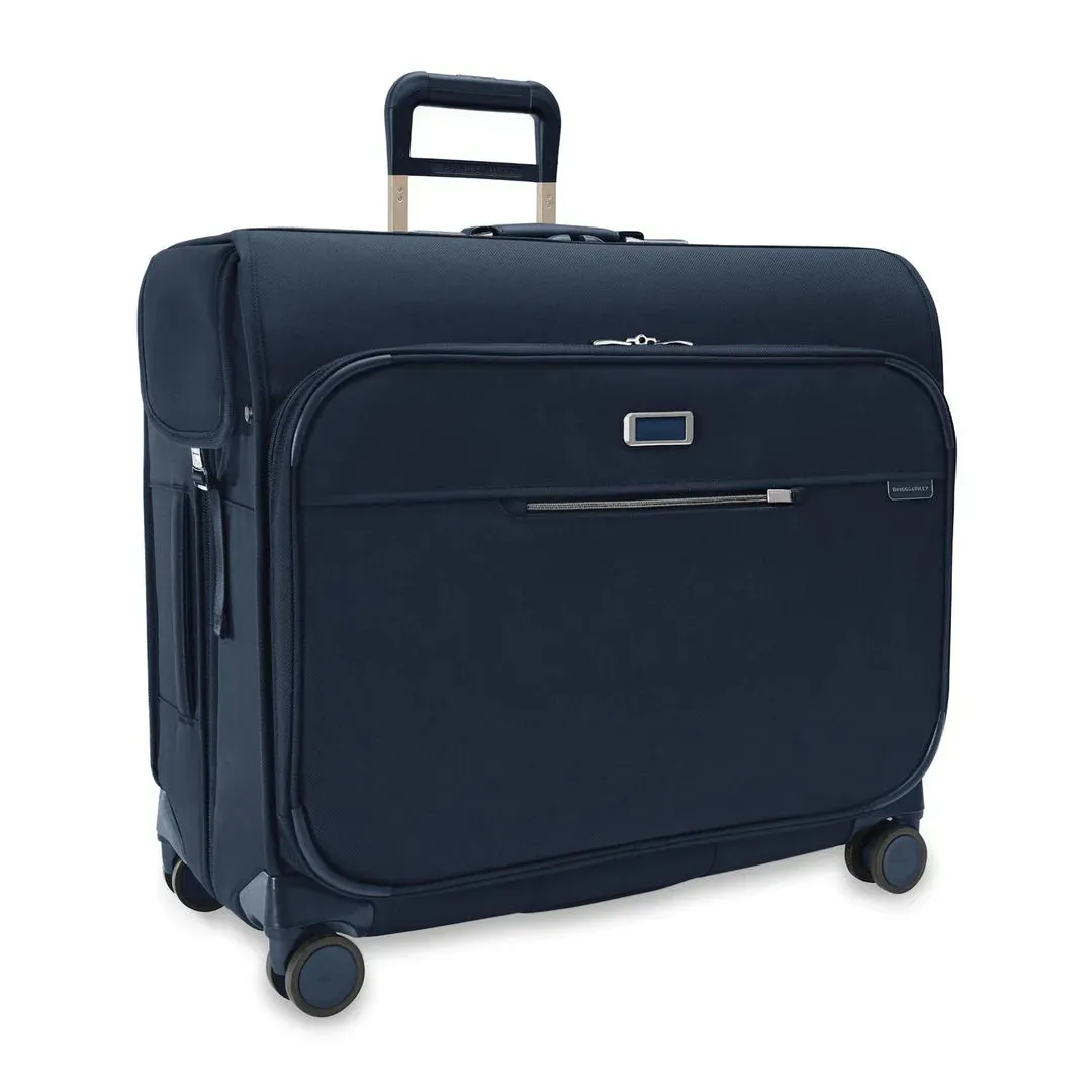 Briggs & Riley Baseline Collection Deluxe Wardrobe Softside Spinner Hangable Garment Bag- BLU177SP