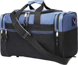 BuyAgain Duffle Bag, 17" Travel Carry On Sport Overnight Weekender Duffel Gym Bag with Adjustable Strap For Men Or Women
