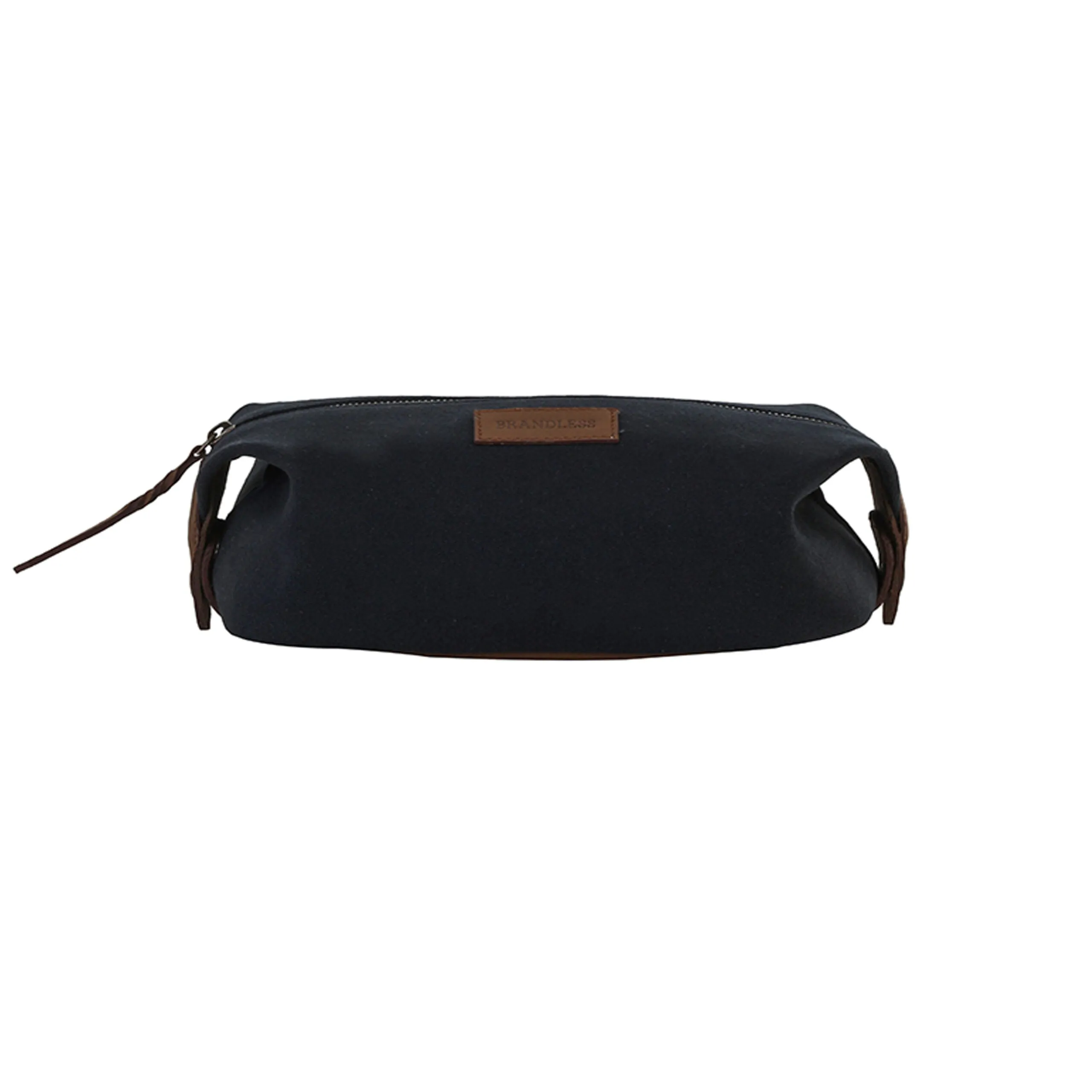 Canvas & Leather Dopp Kit- Blue