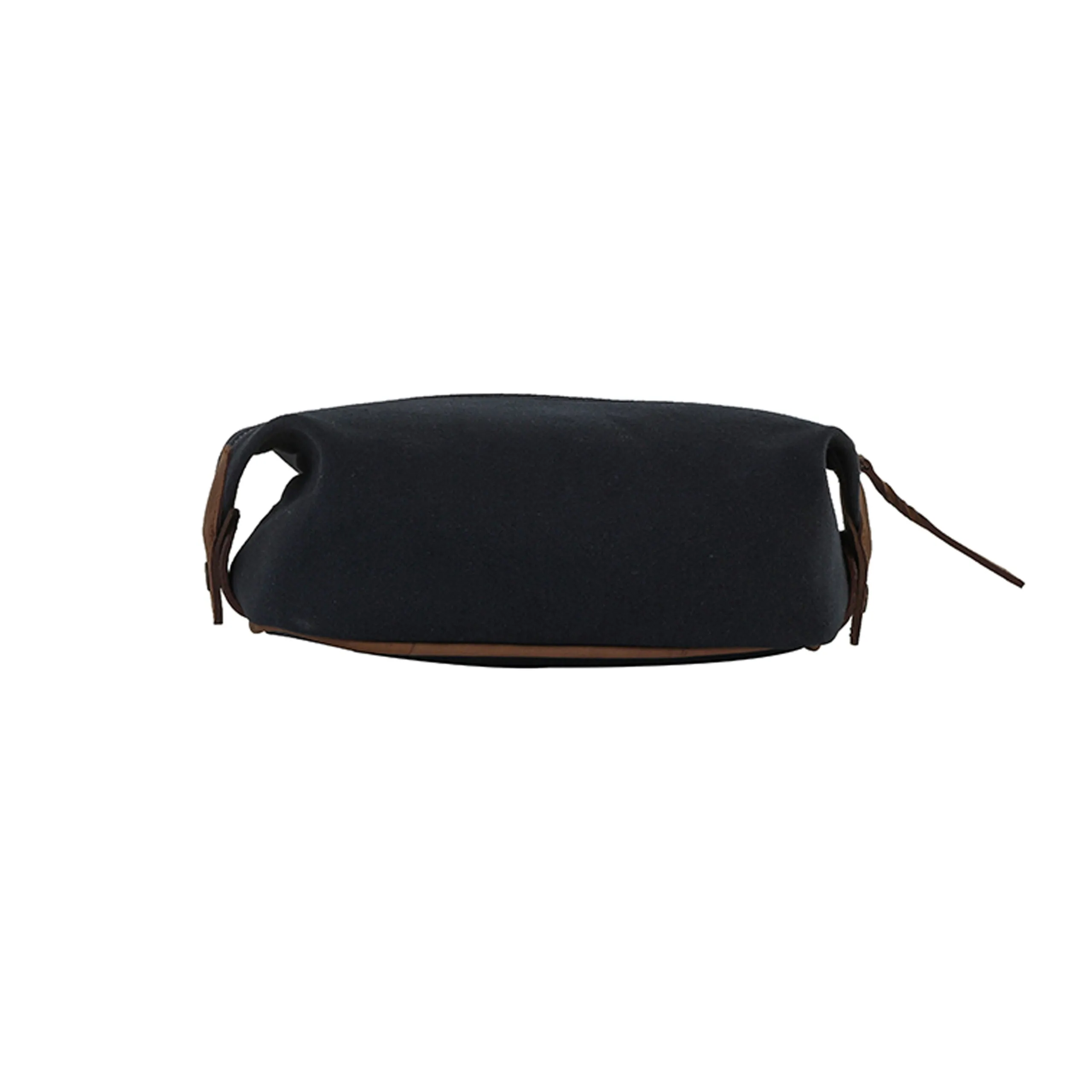 Canvas & Leather Dopp Kit- Blue