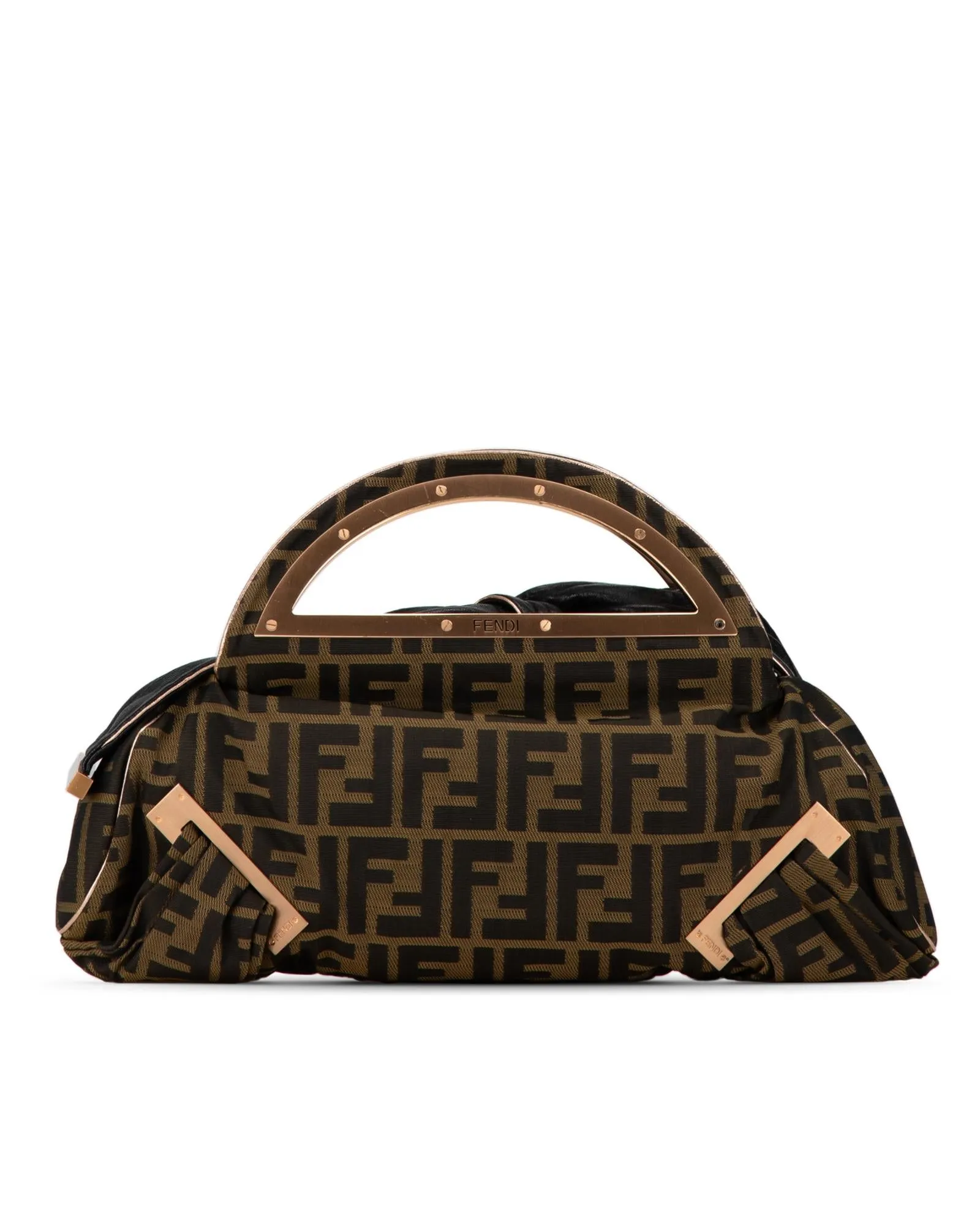 Canvas Smile Satchel with Cutout Handles