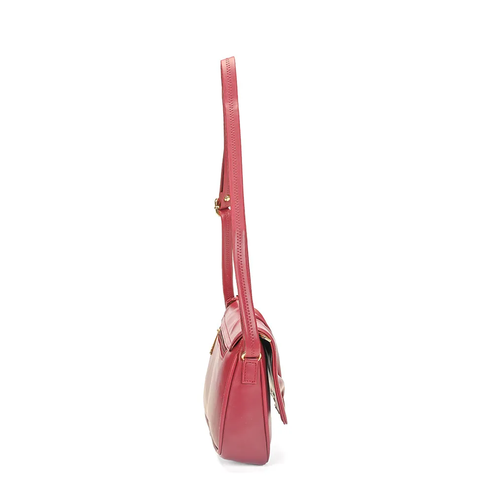 Chic Pink Pleated Sling Bag for Women