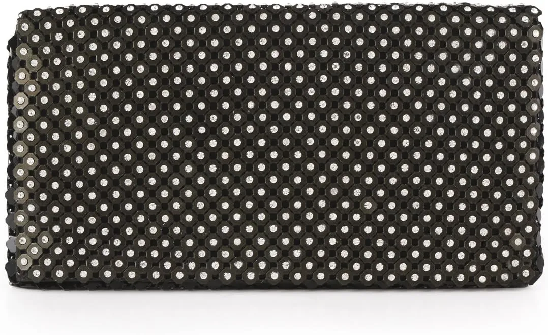 Chic Womens Party Clutch Sequin-Embellished Cocktail Party Clutch Wedding Hangbag