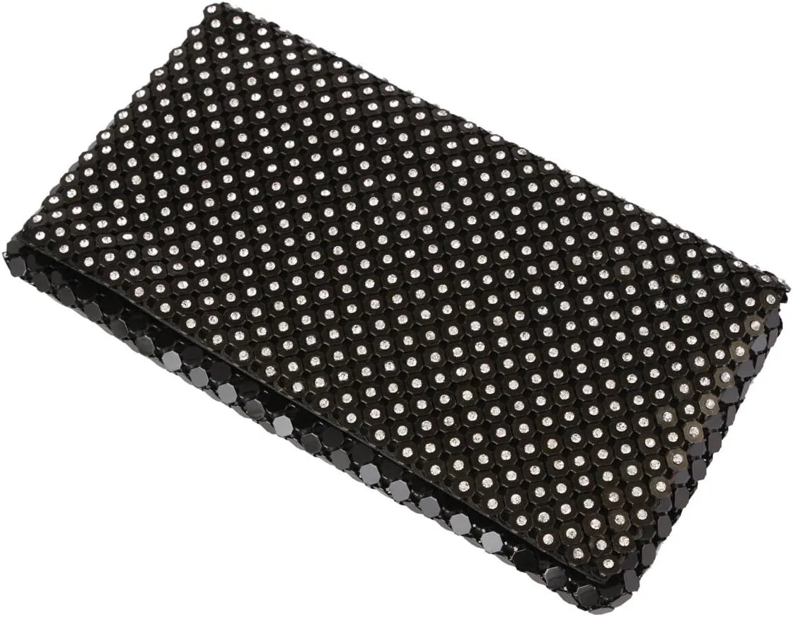 Chic Womens Party Clutch Sequin-Embellished Cocktail Party Clutch Wedding Hangbag