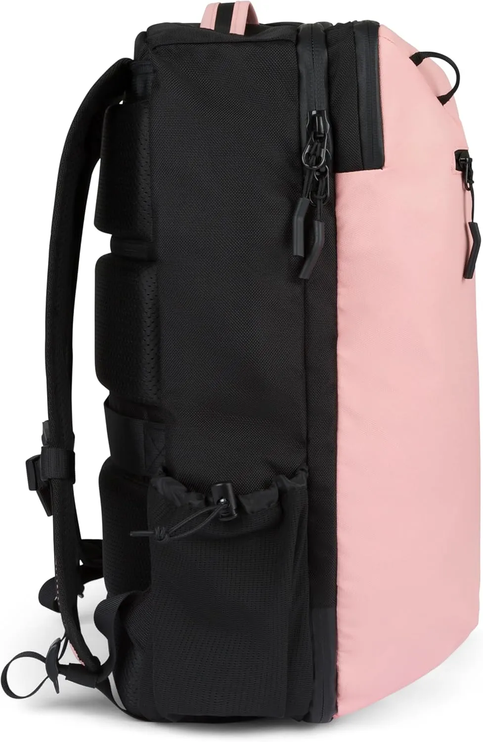 COR Surf Carry On Travel Laptop Backpack with Secret Passport Pockets | Daypack Business Weekender Luggage Backpack for Men and Women | The Island Hopper (28L, Pink)