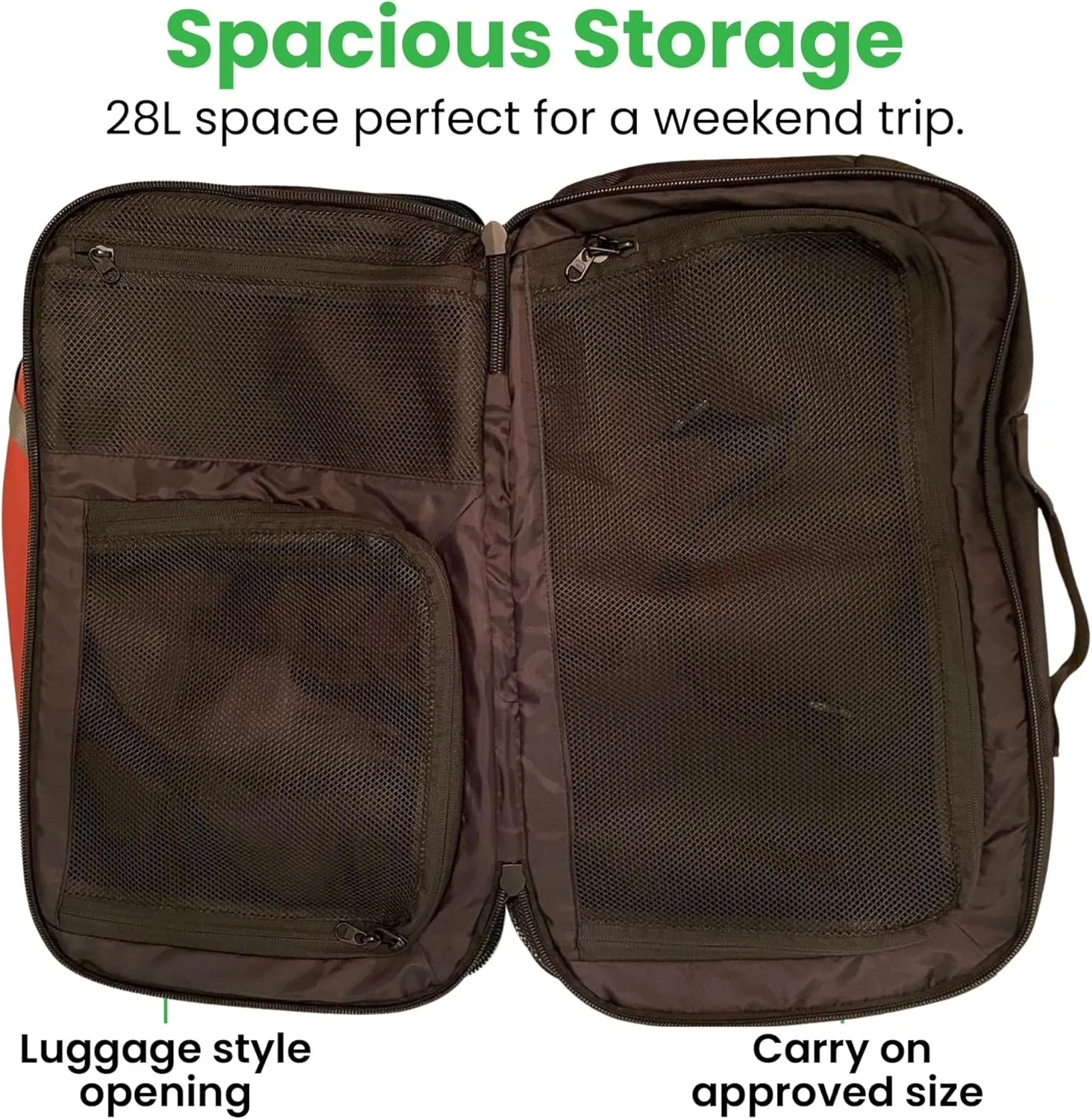 COR Surf Carry On Travel Laptop Backpack with Secret Passport Pockets | Daypack Business Weekender Luggage Backpack for Men and Women | The Island Hopper (28L, Pink)