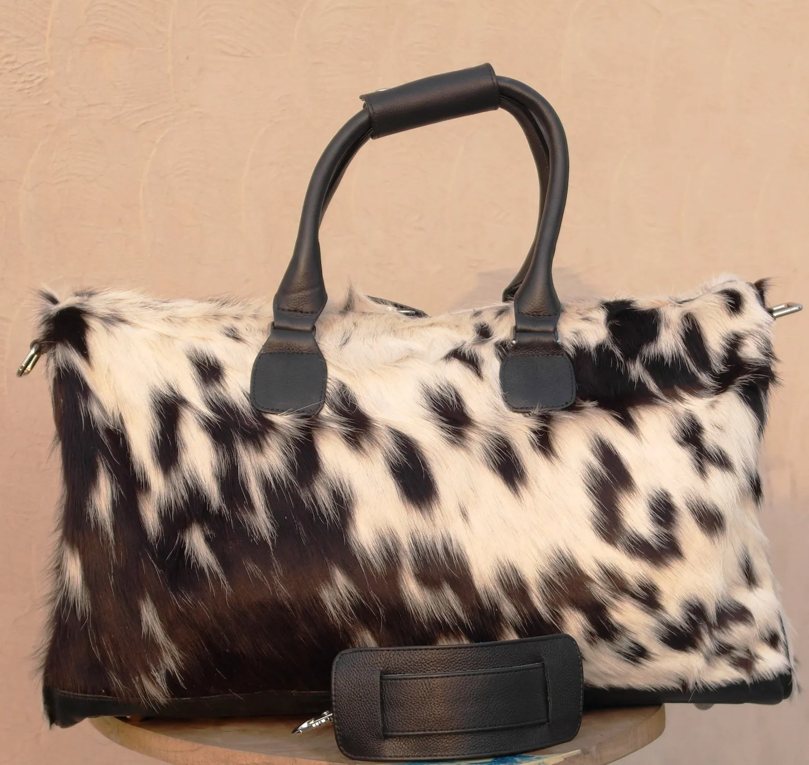 Cowhide Purse Duffle Weekender Style