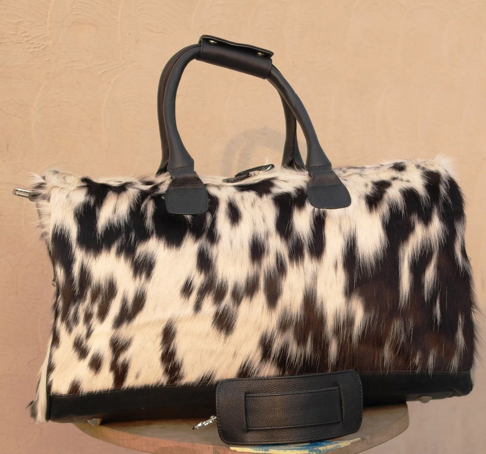 Cowhide Purse Duffle Weekender Style
