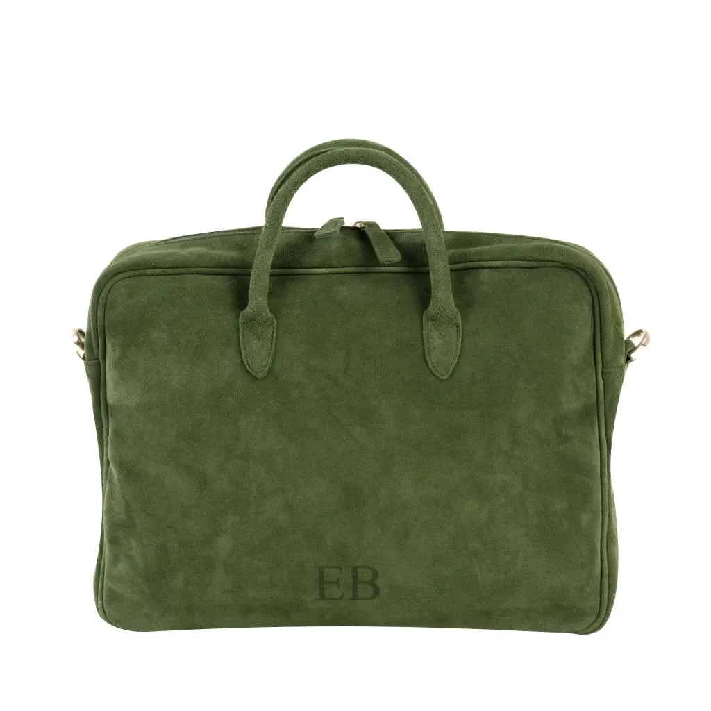 Emmy Boo Suede Executive Briefcase
