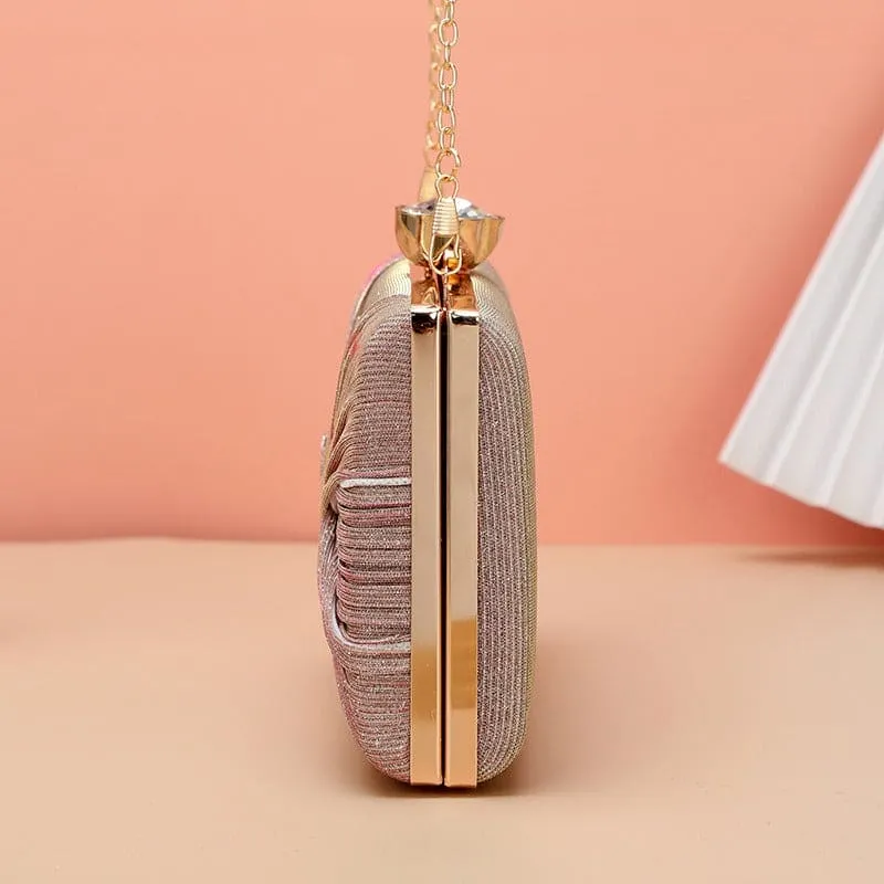 Evening Handbag Clutch Purses Women's Girls Sparkly Crystal Evening Bag Party Wedding Bags