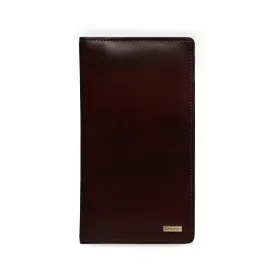 Executive Dark Brown Bi-Fold Multi Pockets Document Holder