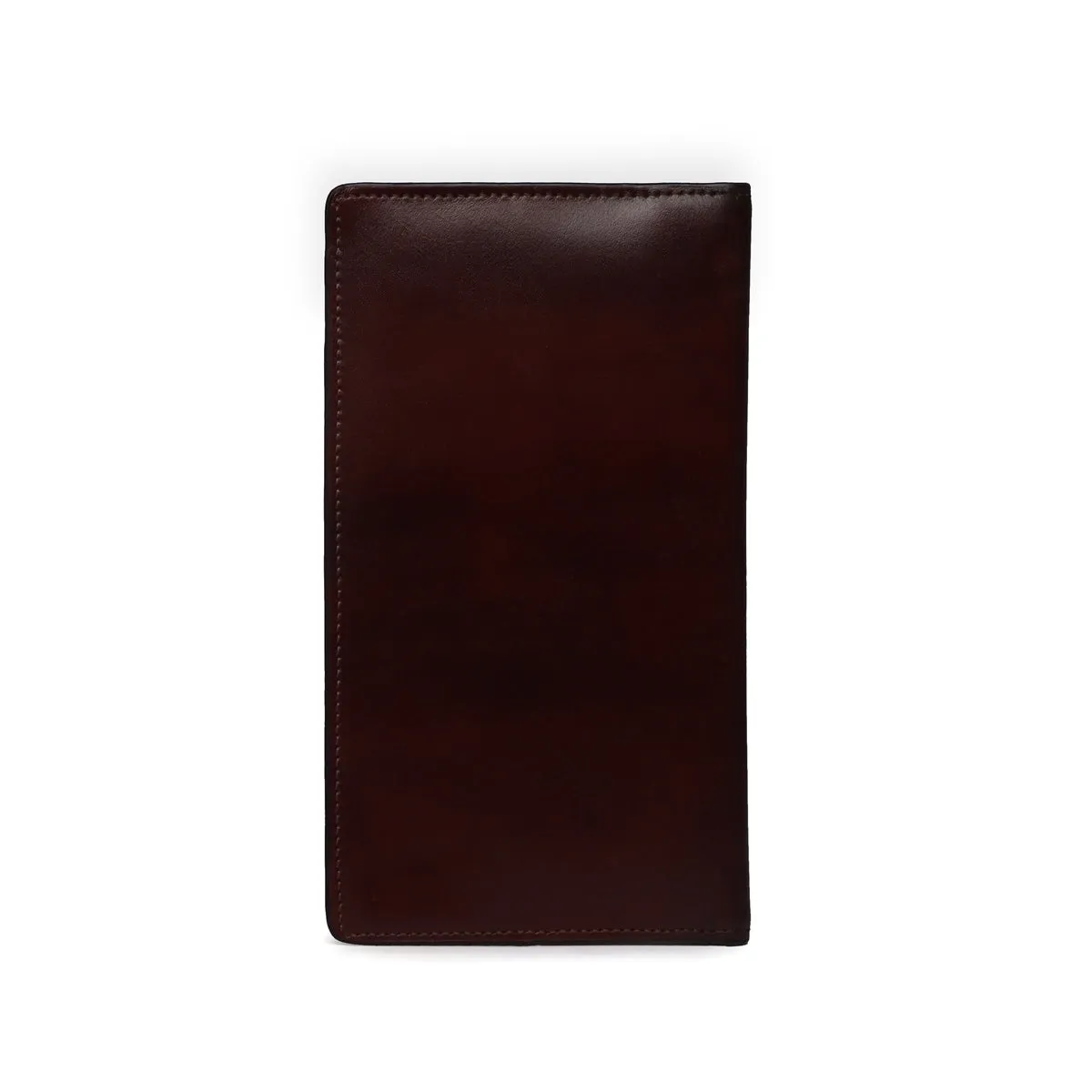 Executive Dark Brown Bi-Fold Multi Pockets Document Holder