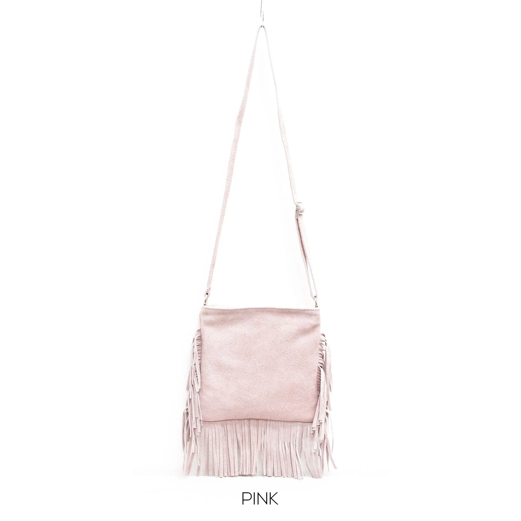 Genuine Suede Leather Italian Fringed Bag Crossbody Ladies Shoulder Bag Spring/Summer Messenger bag Parties  Evening Bag Made in Italy