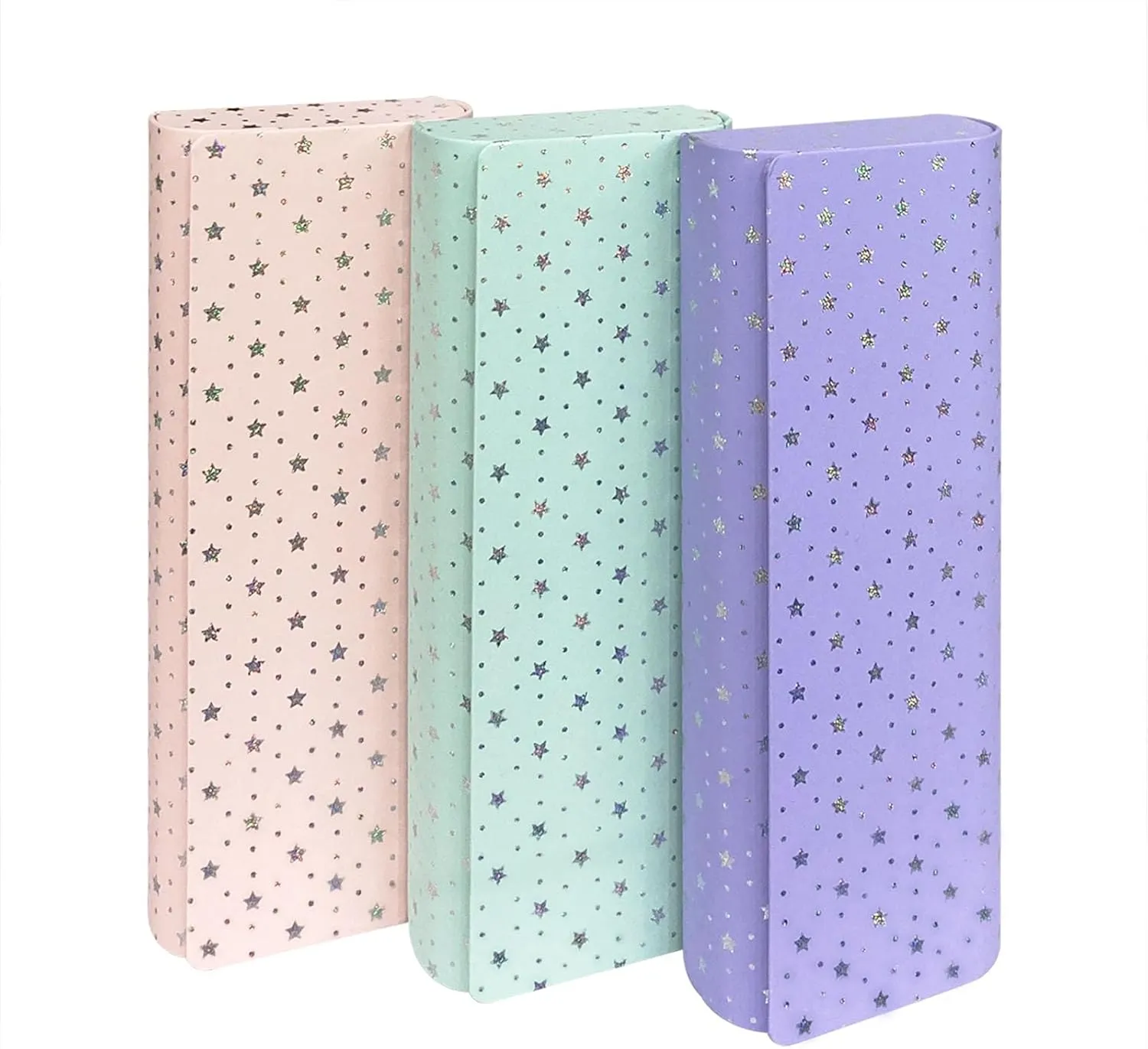 HSYMQ 3PCS Glasses Case, Eyeglasses Case Hard Shell, Sunglasses Case Reading Hard Glasses Cases for Women Men