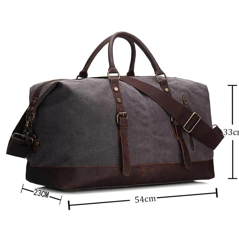 Jules Canvas & Leather Weekender Bag