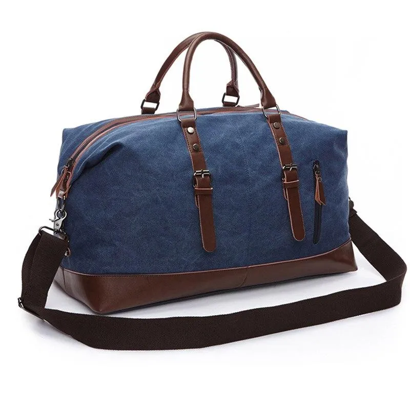 Jules Canvas & Leather Weekender Bag