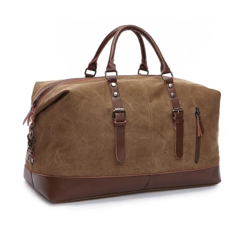 Jules Canvas & Leather Weekender Bag