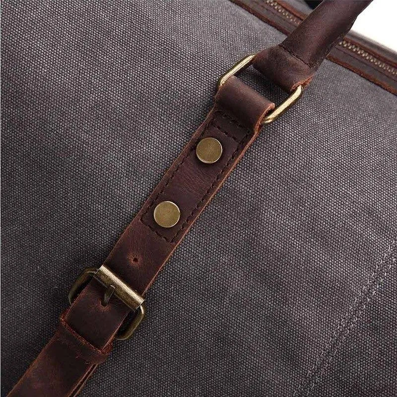 Jules Canvas & Leather Weekender Bag