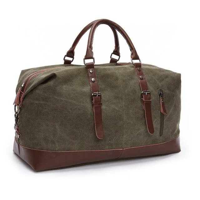 Jules Canvas & Leather Weekender Bag