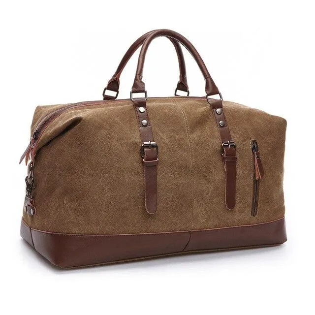 Jules Canvas & Leather Weekender Bag
