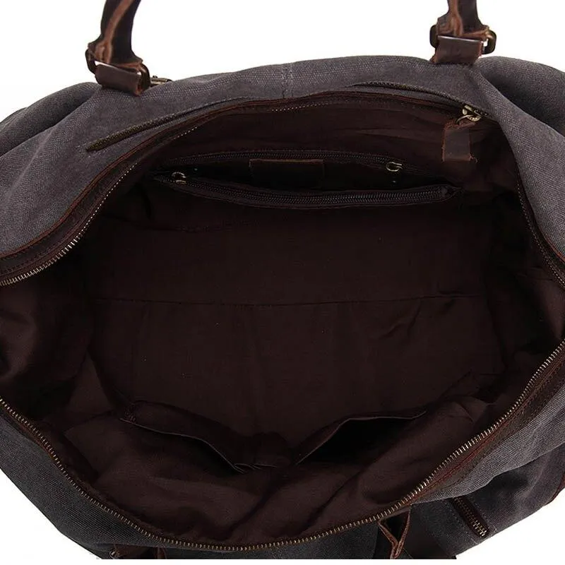 Jules Canvas & Leather Weekender Bag