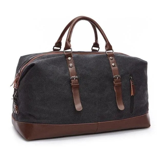Jules Canvas & Leather Weekender Bag