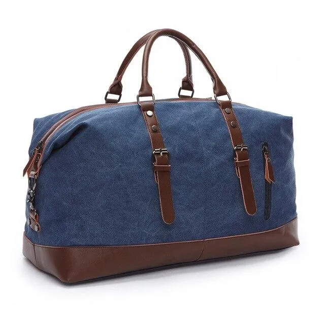 Jules Canvas & Leather Weekender Bag