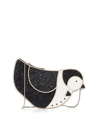 Kate Spade New York Black Clifton Lane Penguin Crossbody