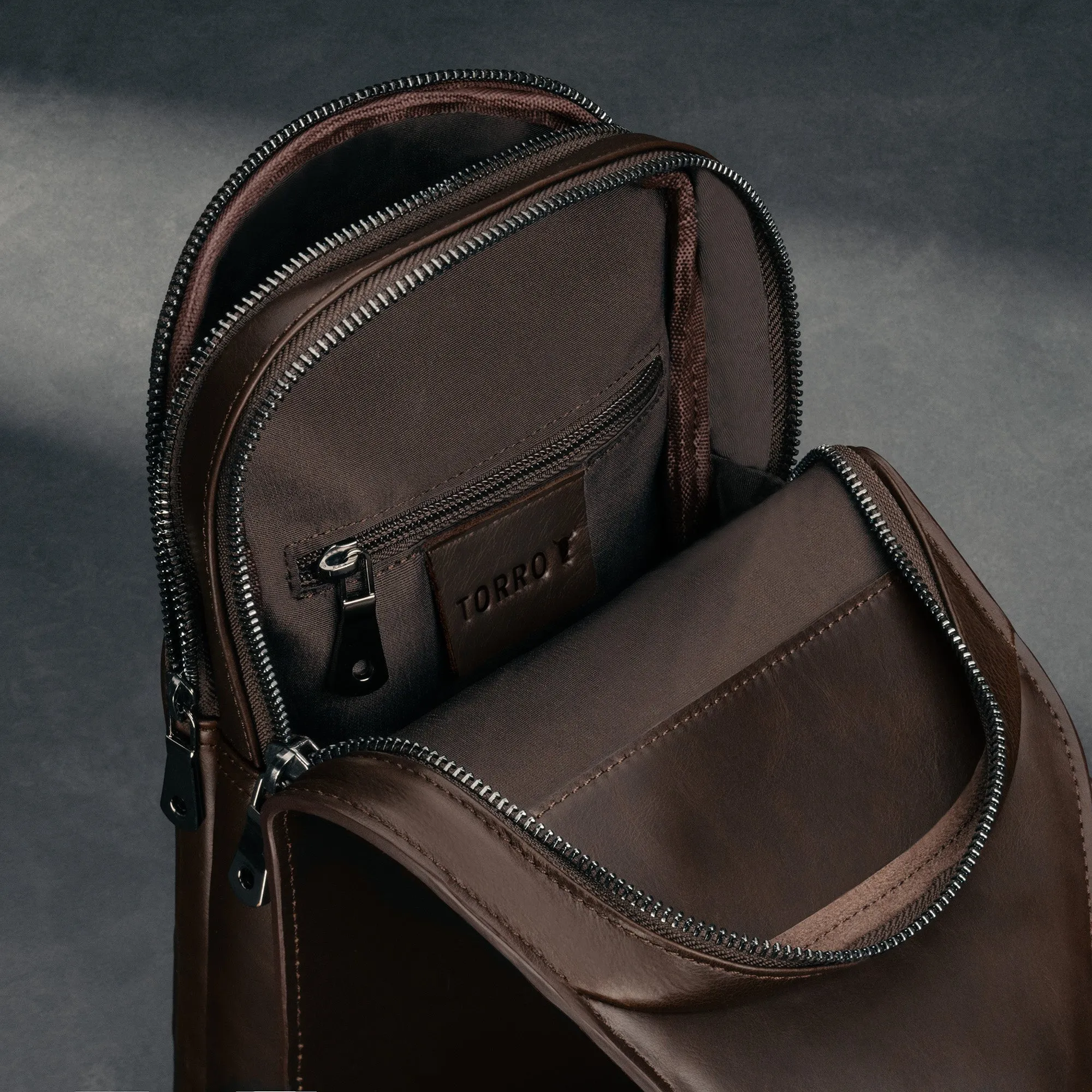 Leather Crossbody Sling Bag