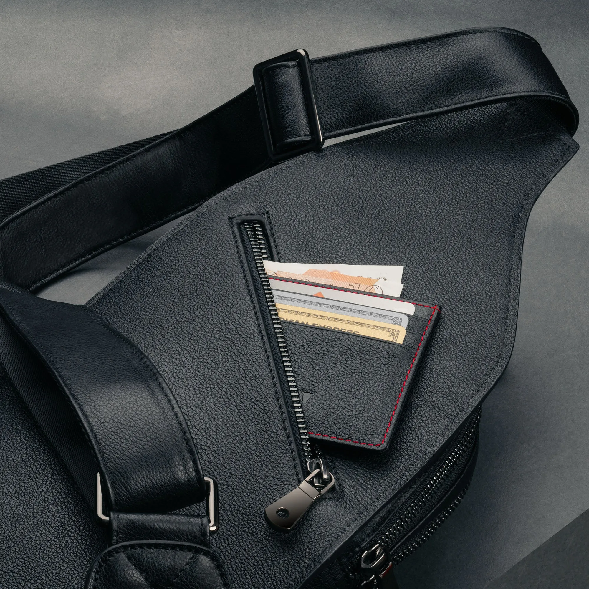 Leather Crossbody Sling Bag