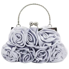 Leather Dome Satchel Handbag Tote Bride Bag